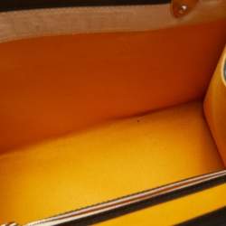 Pre Owned Goyard Black Goyardine Coated Canvas and Leather Saigon MM Top Handle Bag