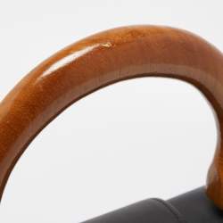 Pre Owned Goyard Black Goyardine Coated Canvas and Leather Saigon MM Top Handle Bag