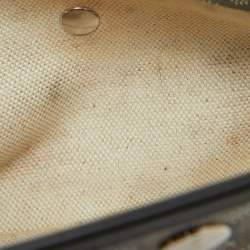 Pre Owned Goyard Brown/Black Goyardine Coated Canvas and Leather Reversible Anjou PM Tote