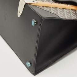 Goyard Black Goyardine Coated Canvas and Leather Saigon MM Top Handle Bag