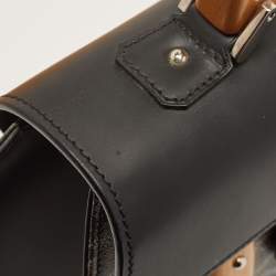 Goyard Black Goyardine Coated Canvas and Leather Saigon MM Top Handle Bag