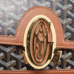 Goyard Brown Goyardine Coated Canvas and Leather 223 Bag