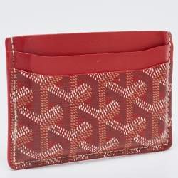 Goyard Red Goyardine Coated Canvas and Leather Saint Sulpice Wallet