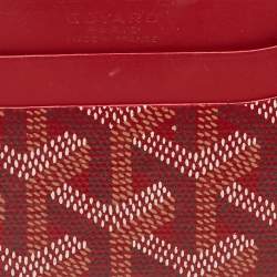 Goyard Red Goyardine Coated Canvas and Leather Saint Sulpice Wallet