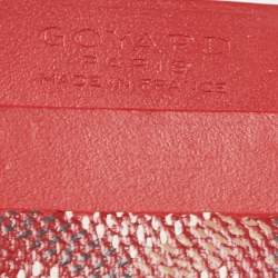 Goyard Red Goyardine Coated Canvas and Leather Saint Sulpice Wallet