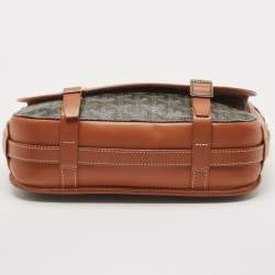 Goyard Black/Brown Goyardine Coated Canvas and Leather Belvedere MM Saddle Bag