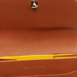 Goyard Brown Goyardine Coated Canvas and Leather Flap Card Case