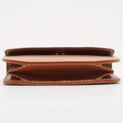 Goyard Brown Goyardine Coated Canvas and Leather Flap Card Case