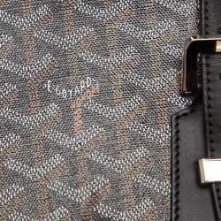 Goyard Black Goyardine Coated Canvas and Leather Comores PM Tote