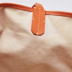 Pre Owned Goyard Orange Goyardine Coated Canvas and Leather Saint Louis PM Tote