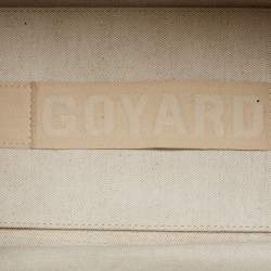 Pre Owned Goyard Burgundy Goyardine Coated Canvas and Leather Bellechasse PM Tote