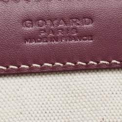 Pre Owned Goyard Burgundy Goyardine Coated Canvas and Leather Bellechasse PM Tote