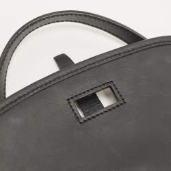 Pre Owned Goyard Black Goyardine Coated Canvas Belvedere PM Shoulder Bag