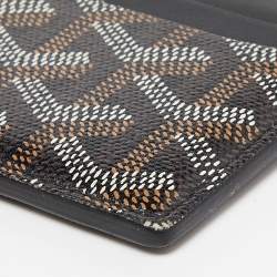 Goyard Black Goyardine Coated Canvas and Leather Saint Sulpice Card Holder