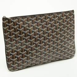 Pre Owned حقيبة صغيرة جويارد سينات كانفاس مقوى جوياردين رصاصي MM