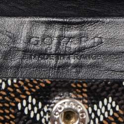 Pre Owned Goyard Black Goyardine Coated Canvas Marigny Wallet