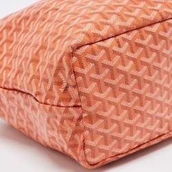 Goyard Orange Goyardine Coated Canvas and Leather Saint Louis PM Tote