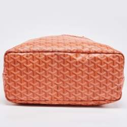 Goyard Orange Goyardine Coated Canvas and Leather Saint Louis PM Tote