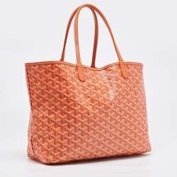 Goyard Orange Goyardine Coated Canvas and Leather Saint Louis PM Tote