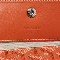 Goyard Orange Goyardine Coated Canvas and Leather Saint Louis PM Tote