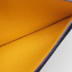 Pre Owned Goyard Blue Coated Canvas Saint Sulpice Card Holder 