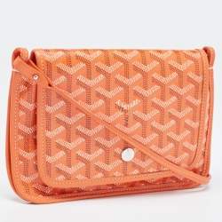 Goyard Orange Goyardine Coated Canvas Plumet Crossbody Bag