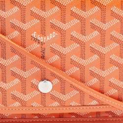 Goyard Orange Goyardine Coated Canvas Plumet Crossbody Bag