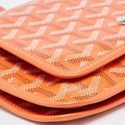 Goyard Orange Goyardine Coated Canvas Plumet Crossbody Bag
