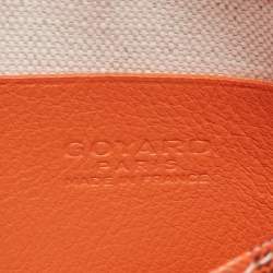 Goyard Orange Goyardine Coated Canvas Plumet Crossbody Bag