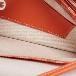 Goyard Orange Goyardine Coated Canvas Plumet Crossbody Bag