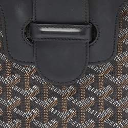 Goyard Black Goyardine Coated Canvas and Leather PM Saigon Top Handle Bag
