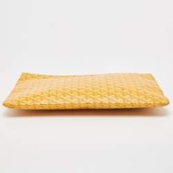 Goyard Yellow Goyardine Coated Canvas Senat GM Clutch