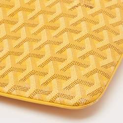 Goyard Yellow Goyardine Coated Canvas Senat GM Clutch
