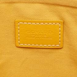Goyard Yellow Goyardine Coated Canvas Senat GM Clutch