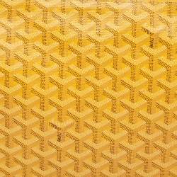 Goyard Yellow Goyardine Coated Canvas Senat GM Clutch