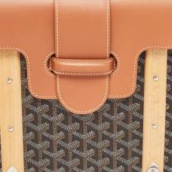Goyard Brown Goyardine Coated Canvas and Leather Saigon MM Top Handle Bag