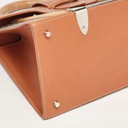 Goyard Brown Goyardine Coated Canvas and Leather Saigon MM Top Handle Bag