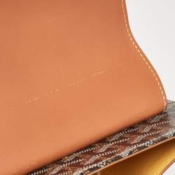 Goyard Brown Goyardine Coated Canvas and Leather Saigon MM Top Handle Bag