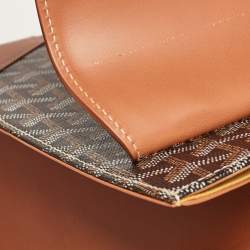 Goyard Brown Goyardine Coated Canvas and Leather Saigon MM Top Handle Bag