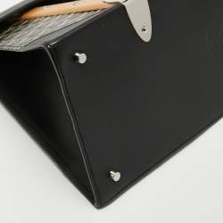 Pre Owned Goyard Black Goyardine Coated Canvas and Leather Saigon MM Top Handle Bag