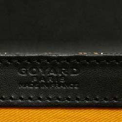 Pre Owned Goyard Black Goyardine Coated Canvas and Leather Saigon MM Top Handle Bag