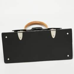 Pre Owned Goyard Black Goyardine Coated Canvas and Leather Saigon MM Top Handle Bag