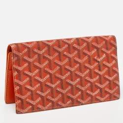 Goyard Orange Goyardine Coated Canvas and Leather Richelieu Wallet