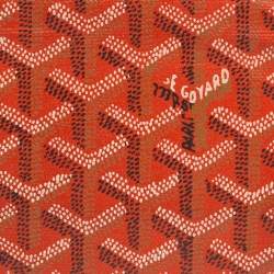 Goyard Orange Goyardine Coated Canvas and Leather Richelieu Wallet