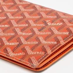 Goyard Orange Goyardine Coated Canvas and Leather Richelieu Wallet