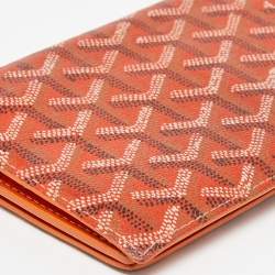Goyard Orange Goyardine Coated Canvas and Leather Richelieu Wallet