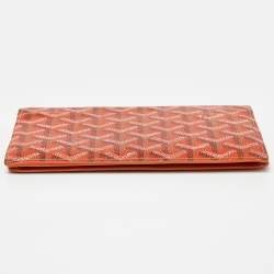 Goyard Orange Goyardine Coated Canvas and Leather Richelieu Wallet