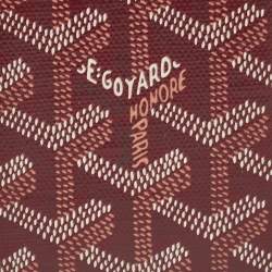 Pre Owned Goyard Burgundy Goyardine Coated Canvas Saint Pierre Bifold Card Holder 