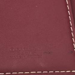 Pre Owned Goyard Burgundy Goyardine Coated Canvas Saint Pierre Bifold Card Holder 