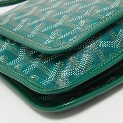 Goyard Green Goyardine Coated Canvas Plumet Crossbody Bag